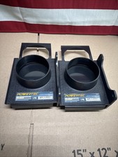 LOT OF 2 POWERTEC 70357 4 Inch Wall Mounting 4 Blast Gate, Black