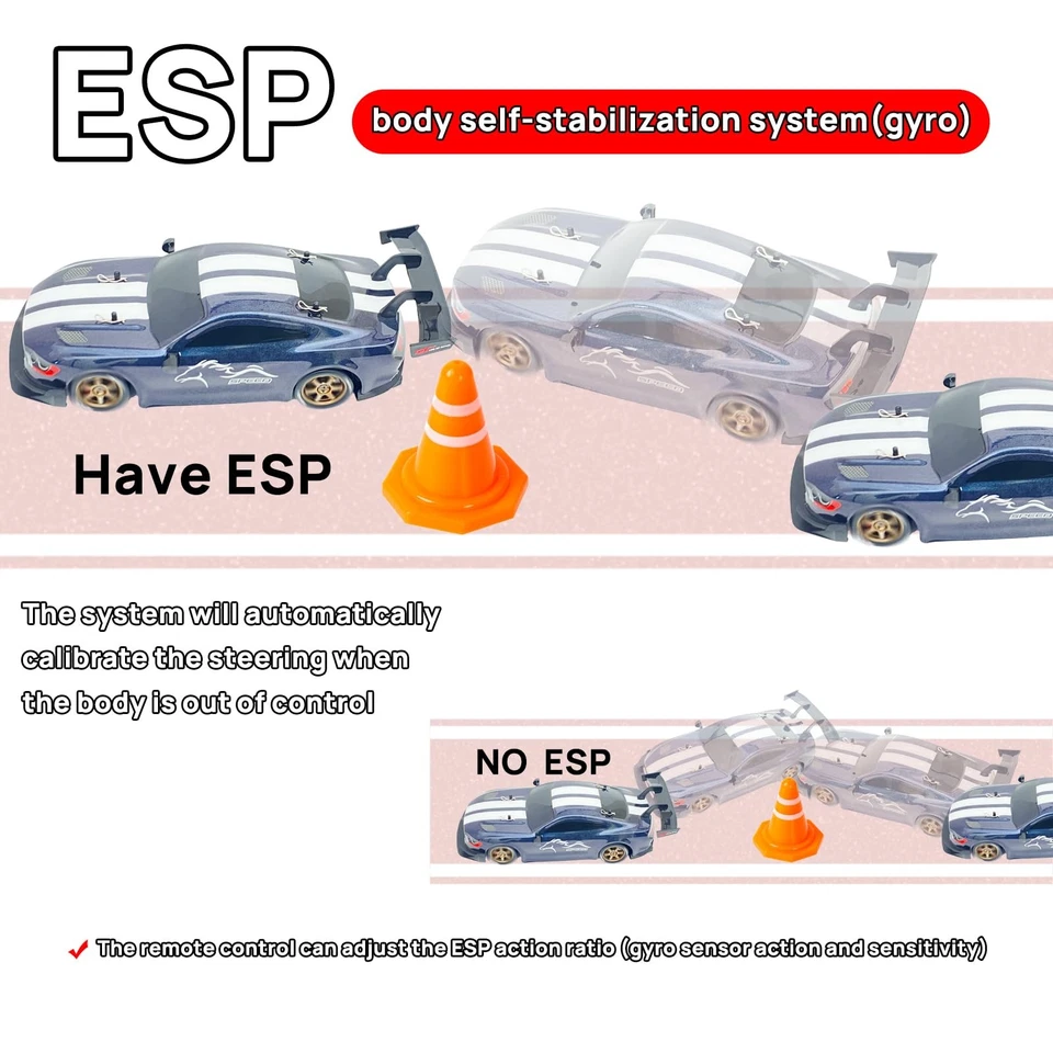 Macchina Telecomandata de Drift 1:14 auto telecomandate con acceleratore - Immagine 3 di 4