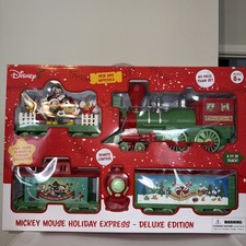 Disney Mickey Mouse Holiday Express Deluxe Edition 49-Piece Train Set New