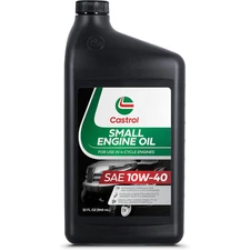 Castrol 219046 SAE 10W-40 Small Engine Oil For Use in 4-Cycle Engines – 1 Quart