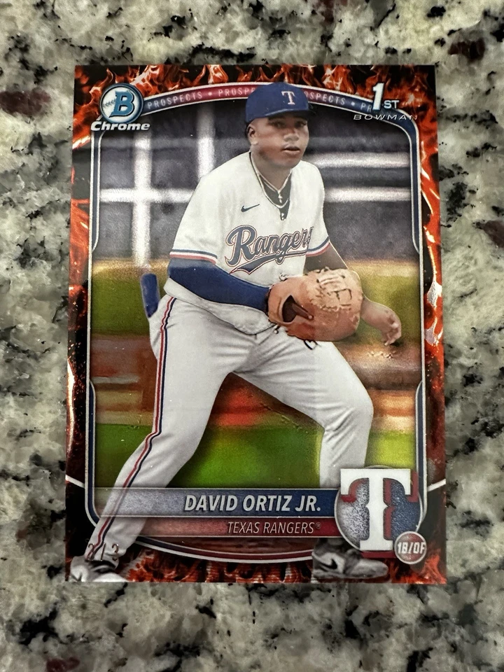 Bowman Chrome Prospects David Ortiz Jr. 2025 #BCP-29 Firefractor 3/3 Foto 2 de 4