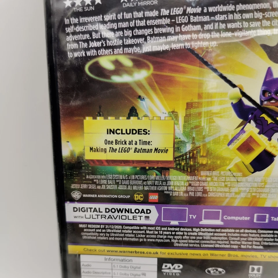 The LEGO® Batman Movie [DVD] [2017] uk dvd  new sealed - Image 4 of 4