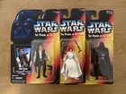 Star Wars - Power Of The Force Action Figures - Lot of 3 - Leia, Han and Vadar