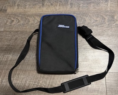 Nintendo GameBoy Advance ORIGINAL Carrying Case Blue Black Official Bag w/ Tray