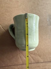 Steelite International England Jade Green Brush Stroke Set of 2 Cups