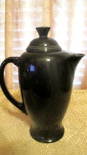 RARE 1 st Quality Fiesta Black Coffee Pot Server Fiestaware New Retired HTF