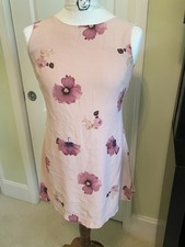 Y2K Express Pink Floral Sleeveless Mesh Midi Dress Sz 11/12 (MSC- EXP)