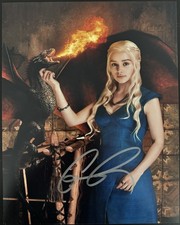 Emelia Clarke Game of Thrones Signed Autograph Signature 8x10 Matte Photo COA