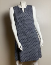 Women’s Margaret Navy White  Sheath Office Work Dress Size  Large