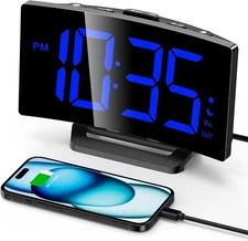 Electric Digital Dual Alarm Clock Battery Backup Led Large Display Snooze