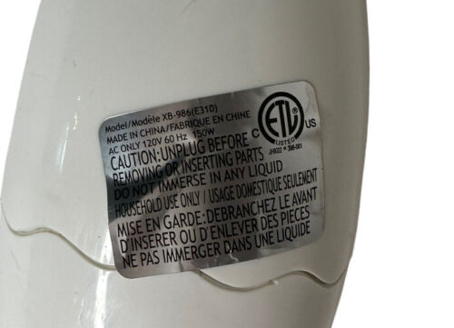 Batidora de mano blanca FlavorWave Powerstick amoladora batidora XB-986 - Imagen 7 de 7