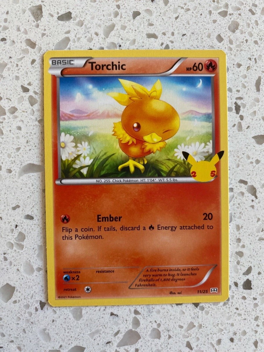 TORCHIC 11/25 POKEMON MCDONALDS 25TH ANNIVERSARY NON HOLO CARD | eBay