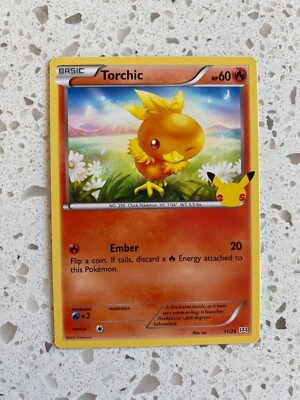 TORCHIC 11/25 POKEMON MCDONALDS 25TH ANNIVERSARY NON HOLO CARD | eBay