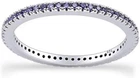 Alexandrite Eternity Stackable Wedding Ring in Sterling Silver