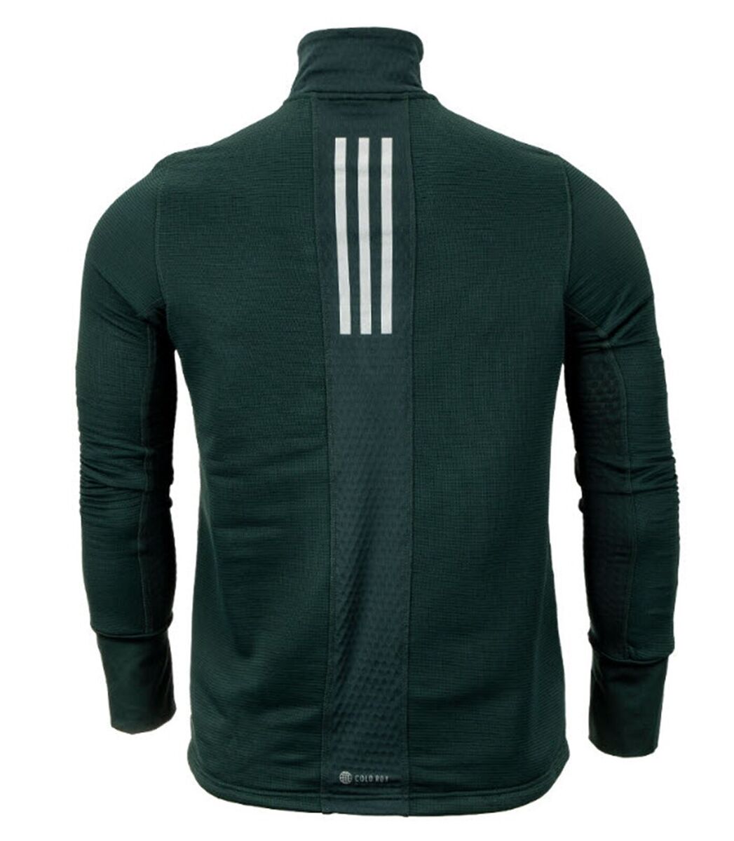 Adidas Men X-City 1/4 Zip Shirts Shadow-Green Run Athletic Adidas Men X-City 1/4 Zip Shirts Shadow-Green Run Athletic