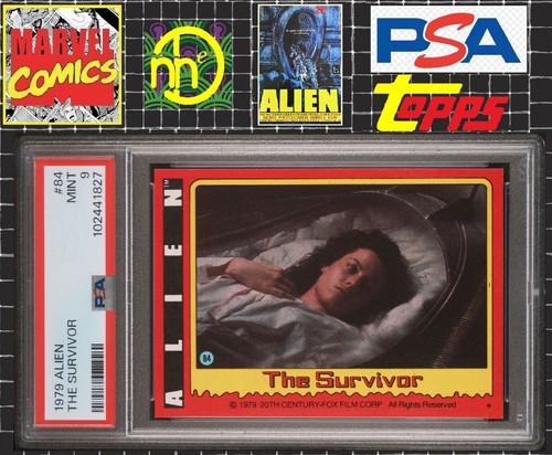 1979 Topps Alien - 84 Ripley / The Survivor - PSA 9 MINT