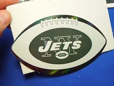 Lot of 24 NFL New York Jets Prismatic Football Sticker W/ Cardboard Holders