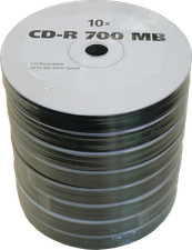 80 Stück CD-R  700MB 52x, 8 x 10er- Round-Pa...