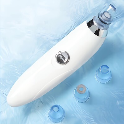 Blackhead Vacuum Remover  Powerful Portable Facial Pore Cleaner with 4 Probes - 