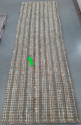 GREY / NATURL 2'-6'' x 8'-0'' Broken Thread Rug Reduced Price 1172767756 NF447K-28