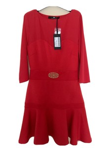 Elisabetta Franchi Vestito/ Abito/Dress Donna/ Women Rosso Fuoco Tg.42 |  eBay