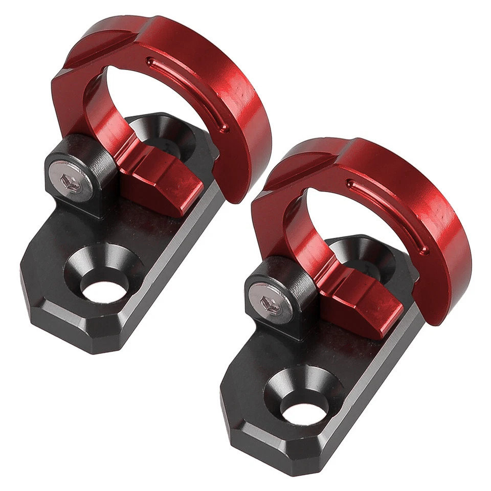 2x Abrazadera guía manguera freno trasero roja apta para Kawasaki KLX140G KLX140/L KDX250 Foto 3 de 4