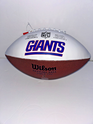 BRAND NEW !! Deonte Banks Signed New York Giants Embroidered White NFL Football - Picture 2 of 3
