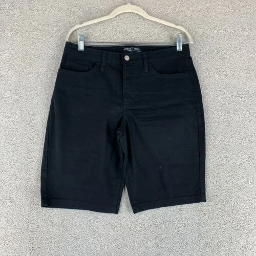 Pantalón corto negro Riders Mezcla de algodón para mujeres