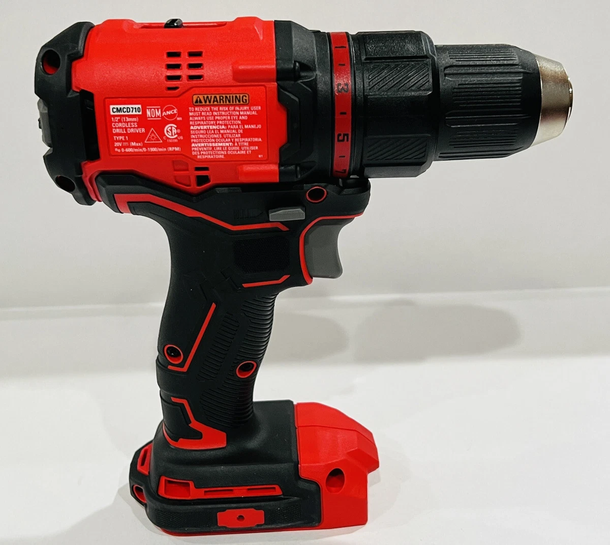 Craftsman V20 20 Volt Max 1 2 in Brushless Cordless Drill CMCD710