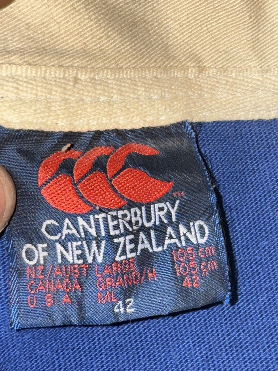 90s CANTERBURY OF NEW ZEALAND ラガーシャツ Large 90s Vintage Canterbury of New Zealand Stripe Rugby