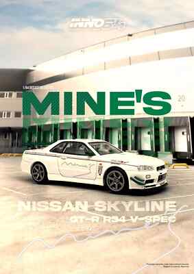 INNO64 MODELS Nissan Skyline GT-R R34 V-Spec N1 Tuned by Mine's