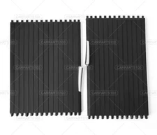 2 Pcs Front Console Cup Holder Roller Blind Cover Kit For 2007-2014 BMW X5 X6