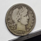1905-O Barber Quarter - VG Details, Old Cleaned (#59092-L)