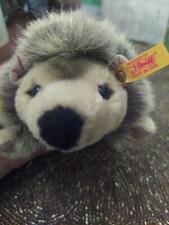 NEW Steiff 'Joggi' Hedgehog - classic plush washable soft toy - 16cm - 070792