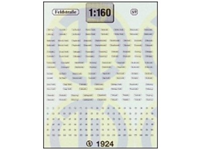 TL-Decals 1924 - Decals Straßennamenschilder s/w - Spur N - NEU