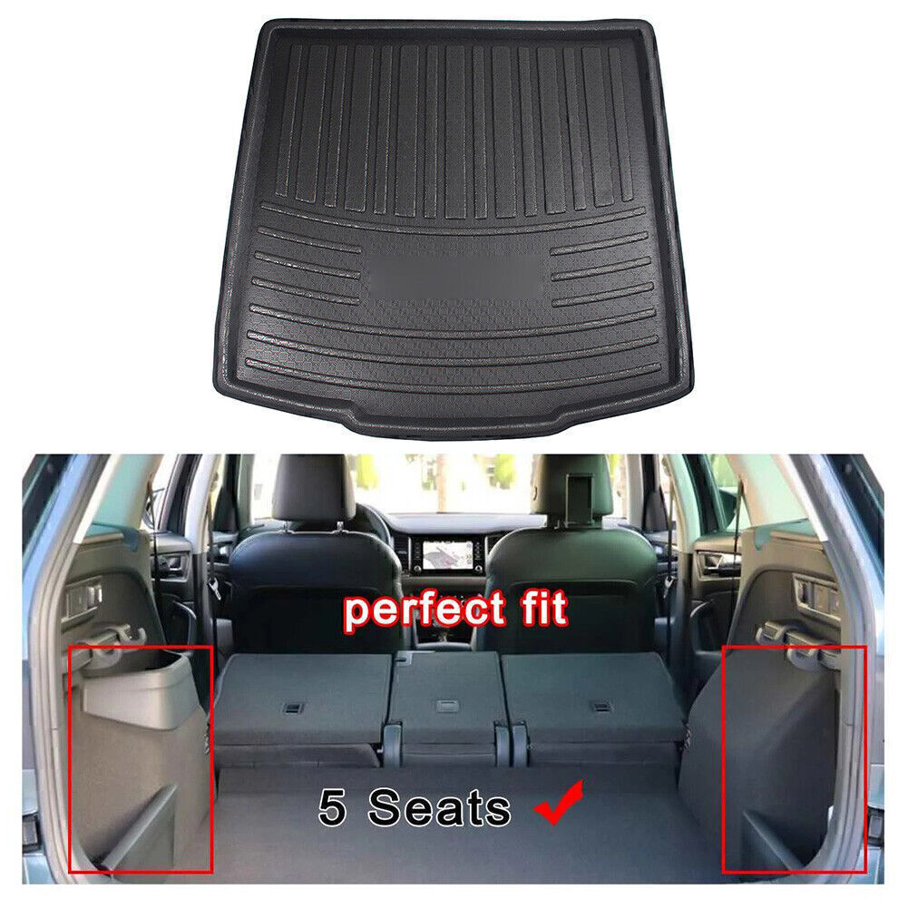 Cargo Liner Boot Tray Rear Trunk Cover Mat For SKODA Kodiaq 5 Seat 2017