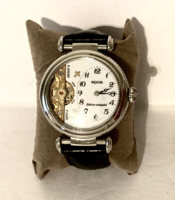 Swiss Epos Ref. 3340 Men's Watch, No 591, Edition Antiquite, Stainless Steel 