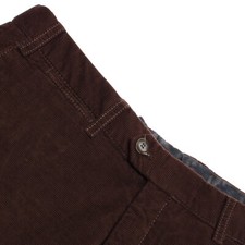 Hiltl NWT Chinos / Casual Pants Size 52 36 US Pero In Solid Brown Cotton Blend