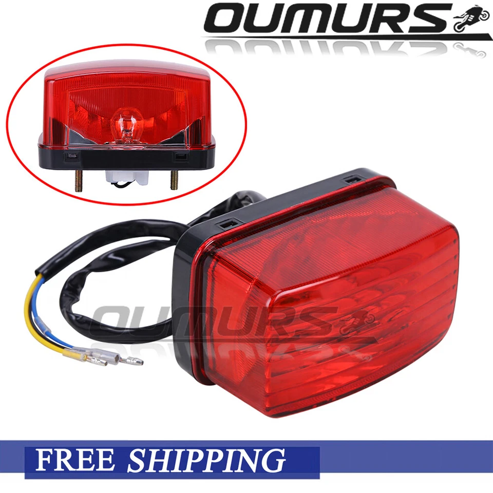 Luces traseras rojas para Yamaha Grizzly Big Bear Bruin Kodiak Wolverine Rhino Viking Foto 4 de 4