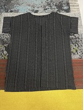 Madewell Black and White Striped Drop Shoulder Tunic Mini Dress Woman’s XL