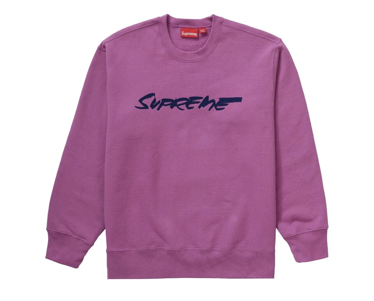 Supreme Futura Logo Crewneck Bright Purple FW20 [Size L] **READY TO SHIP**