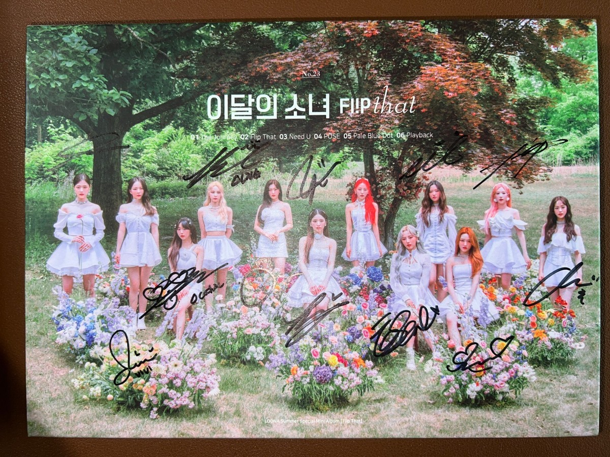 LOONA [FLIP THAT] Autographed Signed Promo Album | eBay