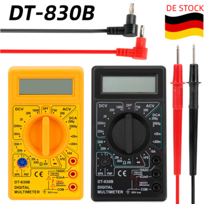 Digital Multi-meter Messgerät Strommesser Strom Voltmeter Amperemeter DT-830B DE