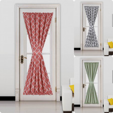 1PC GEOMETRIC French Door Curtain Solid/Printed Window Curtain Panel 55"W X72"L