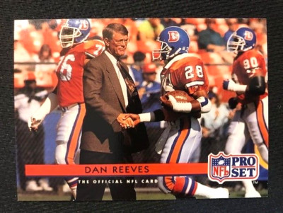NFL - Dan Reeves Head Coach 1992 Pro Set Football - Denver Broncos | eBay