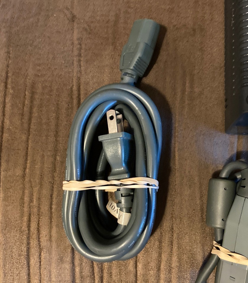 Official Microsoft Xbox 360 Fat Power Supply Cord Brick Adapter