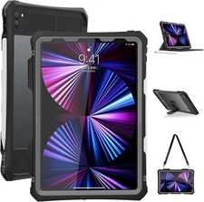 Waterproof Case For iPad Pro 11 Case (2022 2021 2020) Full-Body Underwater Cover