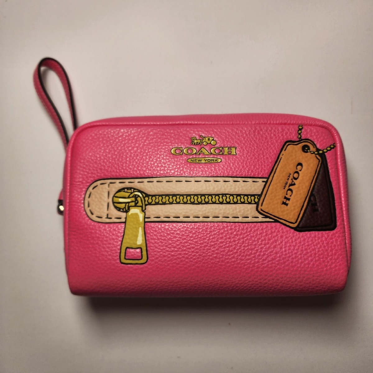 NWT COACH CH731 DEMPSEY BOXY COSMETIC CASE 20 TROMPE L