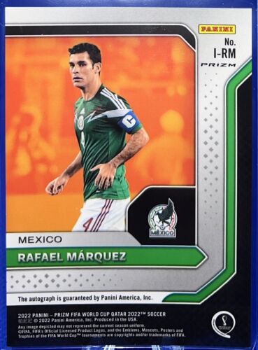 2022 Prizm World Cup Rafael Marquez International Ink Choice Auto Mexico #I-RM - Picture 2 of 2