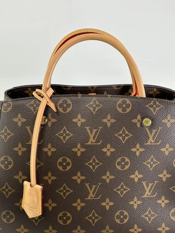 Auténtico bolso de hombro Louis Vuitton Montaigne MM monograma de lona Foto 2 de 4